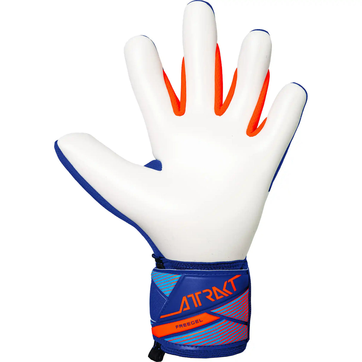 Reusch Attrakt Freegel Advance gants de gardien de soccer - Sharp Blue / Shocking Orange