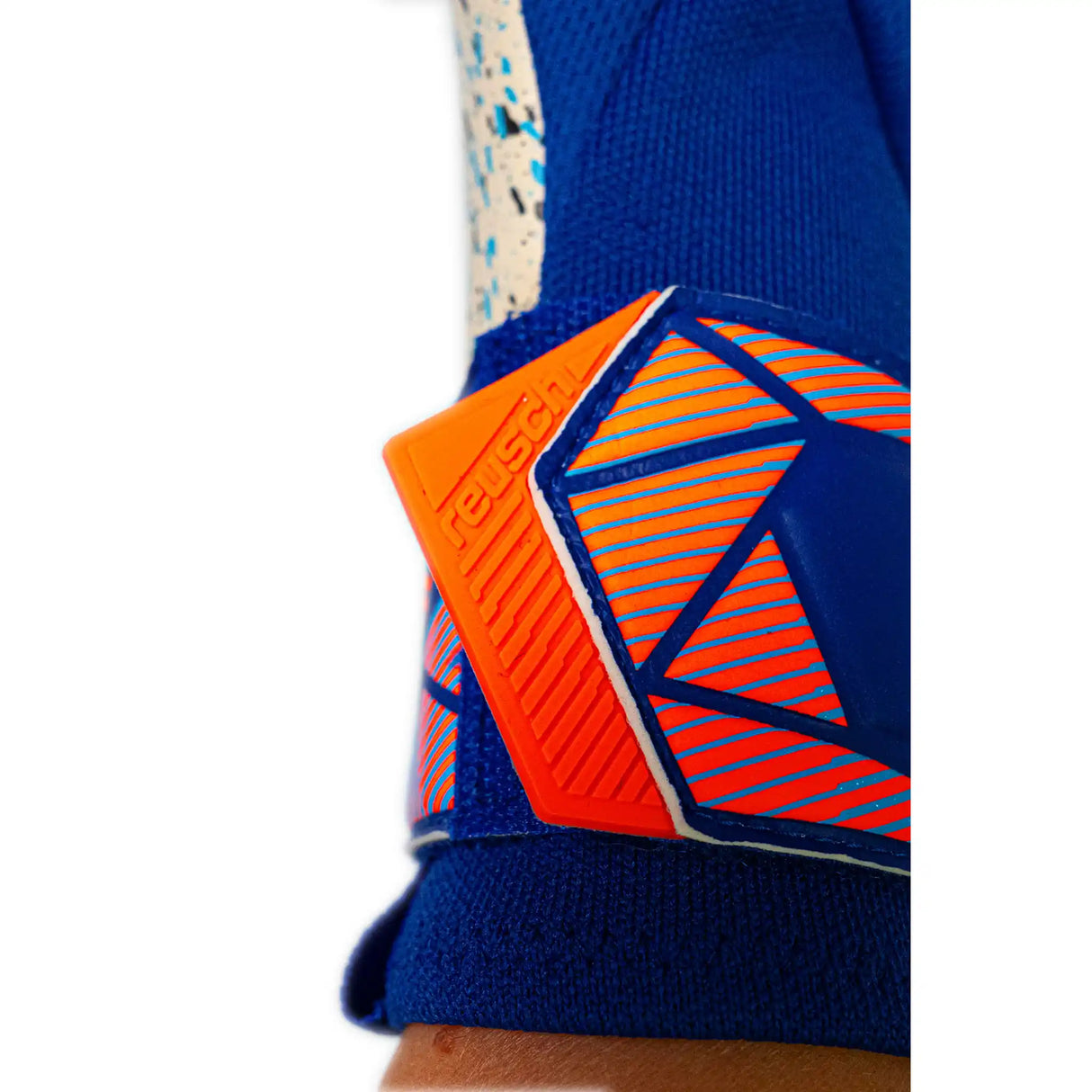 Reusch Attrakt Freegel Fusion Goaliator gants de gardien de soccer - Sharp Blue / Shocking Orange