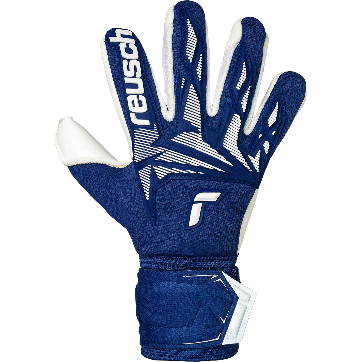 Reusch Attrakt Freegel Gold X Finger Support gants de gardien junior- Premium Blue / White