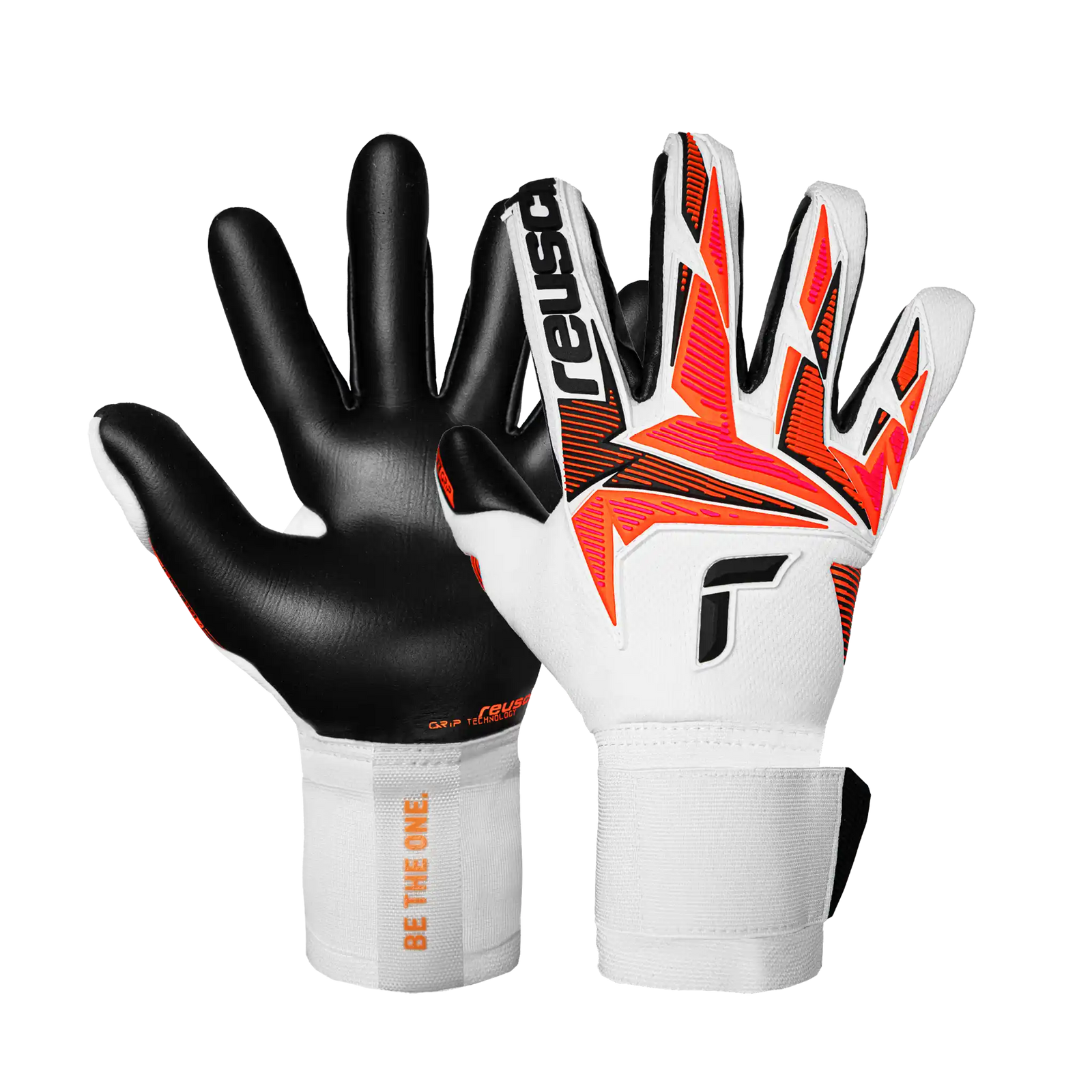 Reusch Attrakt Freegel Gold X gants de gardien de soccer - White / Shocking Orange / Black