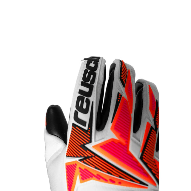 Reusch Attrakt Freegel Gold X gants de gardien de soccer - White / Shocking Orange / Black