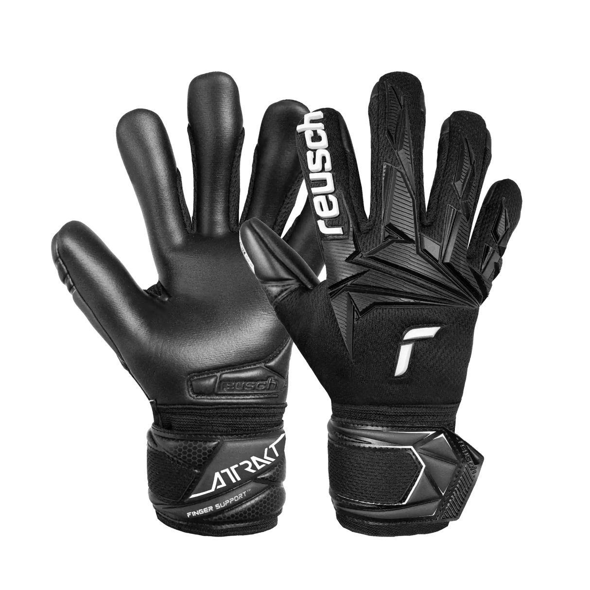 Reusch Attrakt Freegel Infinity Finger Support gants de gardien junior - Noir