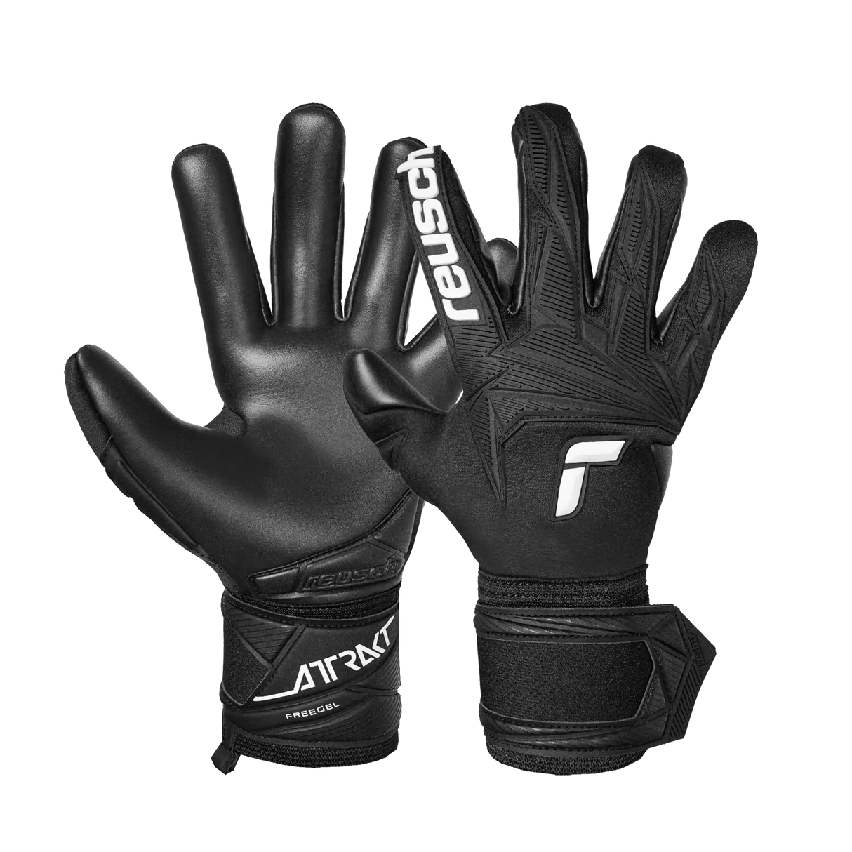 Reusch Attrakt Freegel Infinity gants de gardien de soccer - Noir