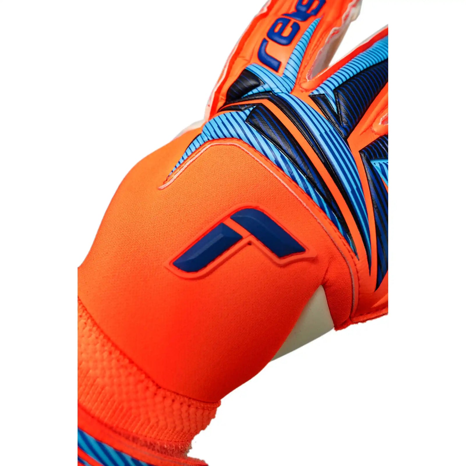 Reusch Attrakt Gold X Evolution gants de gardien de soccer - Orange / Bleu