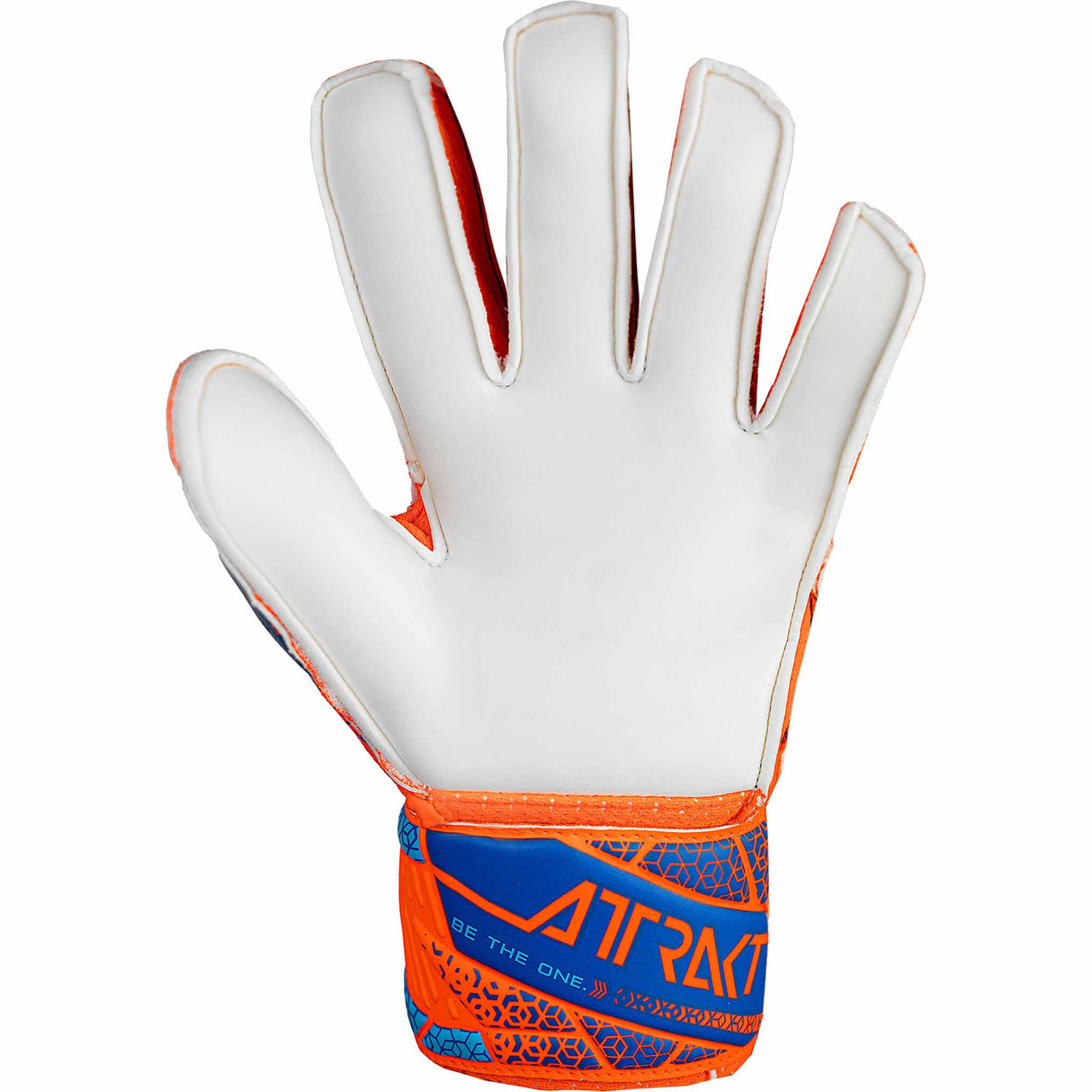 Reusch Attrakt Grip Goalkeeper Gloves - Shocking Orange / Blue