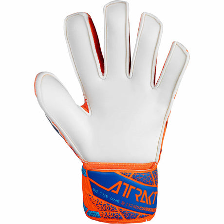 Reusch Attrakt Grip Goalkeeper Gloves - Shocking Orange / Blue