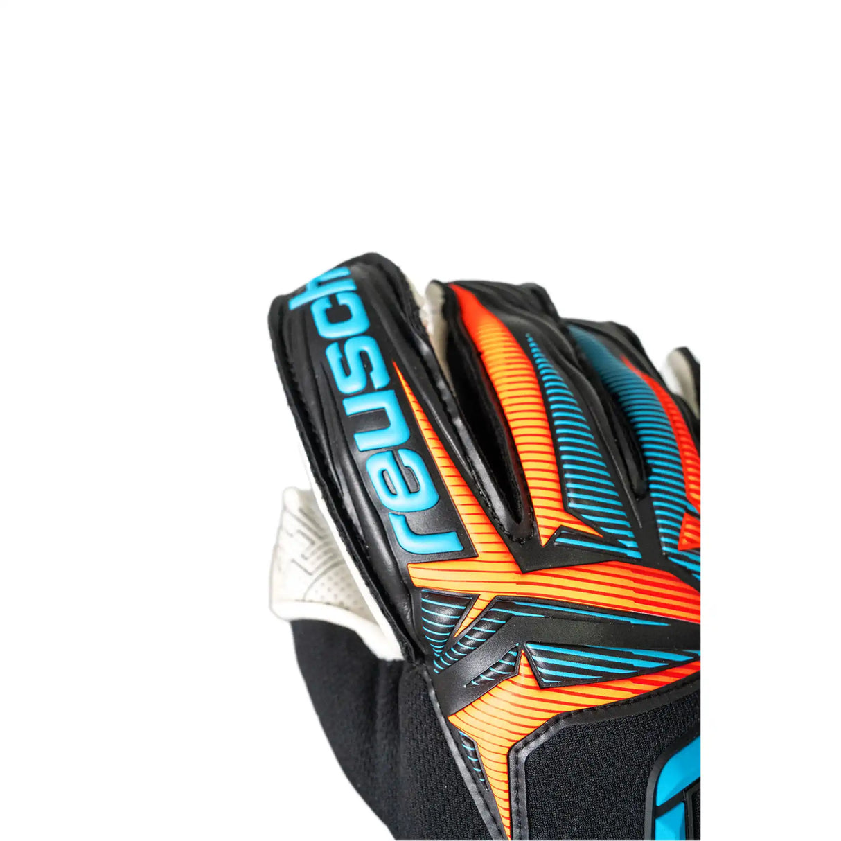 Reusch Attrakt Advance Evolution Glueprint gants de gardien - Black / Aqua Blue / Shocking Orange