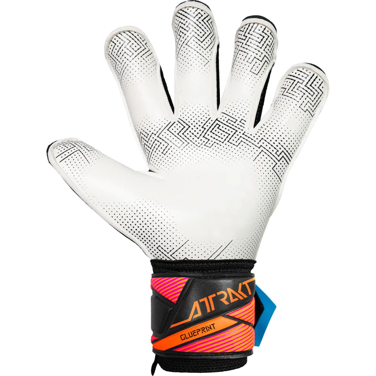 Reusch Attrakt Advance Evolution Glueprint gants de gardien - Black / Aqua Blue / Shocking Orange