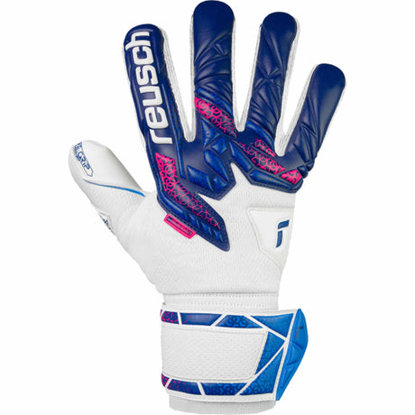 Reusch Attrakt RE:Grip NC Finger Suport Junior - Blue / Pink / White