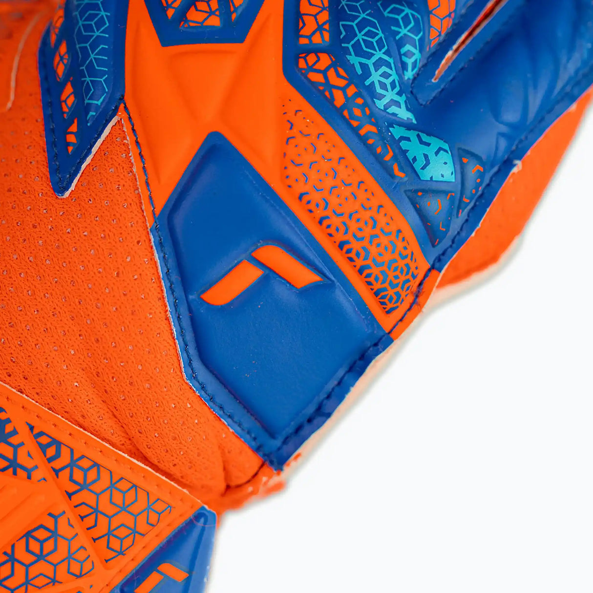 Reusch Attrakt Solid Finger Support junior gants de gardien de soccer - Shocking Orange / Blue