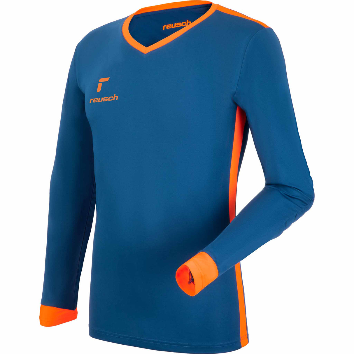 Reusch Match Longsleeve Padded Jersey chandail de gardien de but de soccer - Bleu / Orange