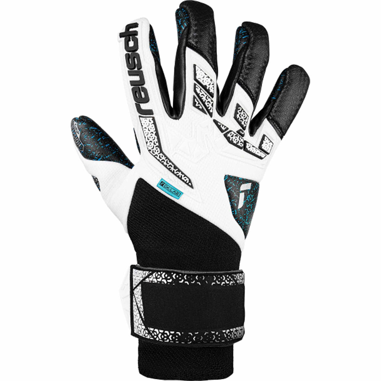 Reusch Attrakt Freegel Fusion Goaliator Goalkeeper Gloves - White / Silver / Black