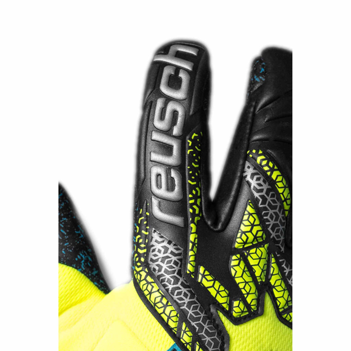 Reusch Attrakt Fusion Guardian Goalkeeper Gloves - Black / Safety Yellow