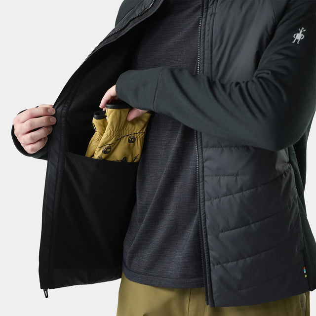 Smartwool Smartloft Hybrid insulated jacket for men – Black (detail view 2)