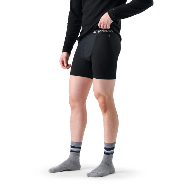 Caleçon boxeur coupe-vent Smartwool Active Wind noir pour homme