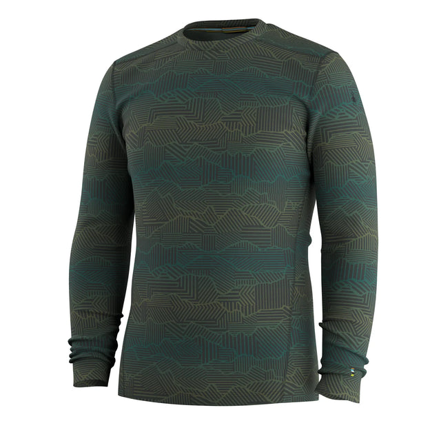 Smartwool Classic Thermal Merino Base Layer for Men – Charcoal Linear Peaks (detail view 10)