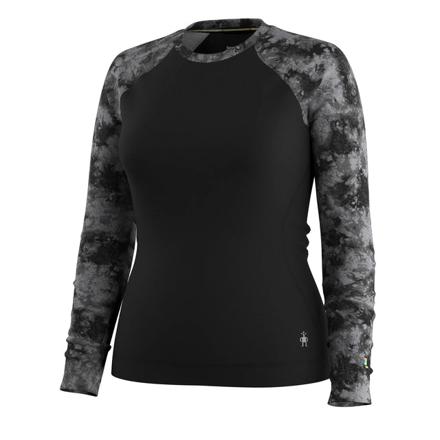 Smartwool Classic Thermal Merino Crew for Women – Black Tie Dye (detail view 10)