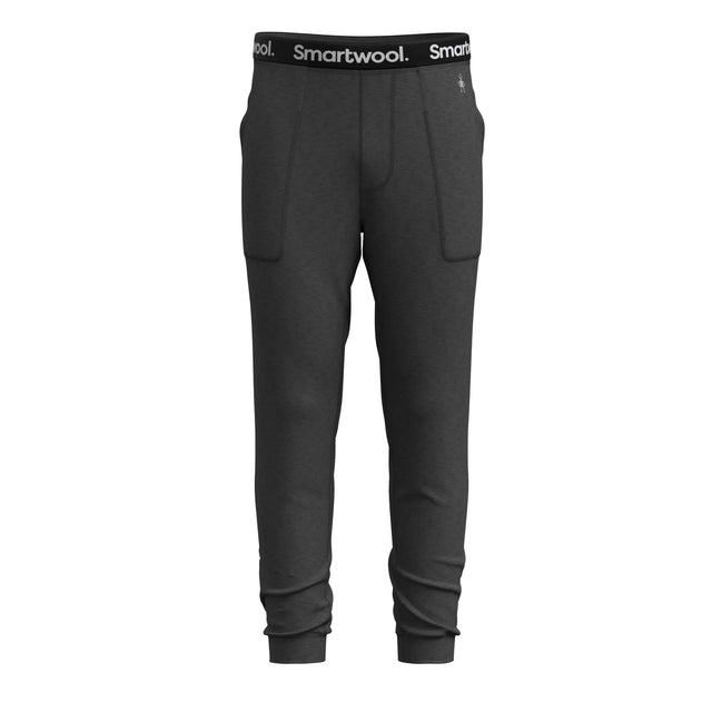 Pantalon jogger Smartwool Thermal Merino chiné anthracite pour homme