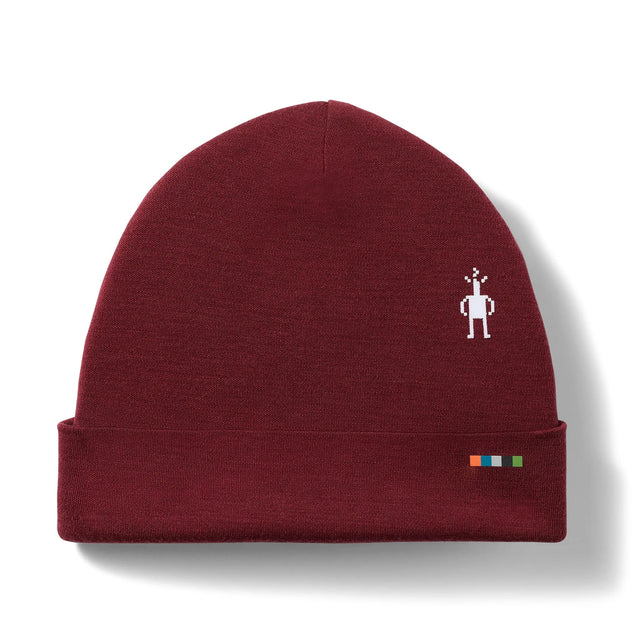 Tuque à revers Smartwool Thermal Merino réversible unisexe - Cherry Lacquer
