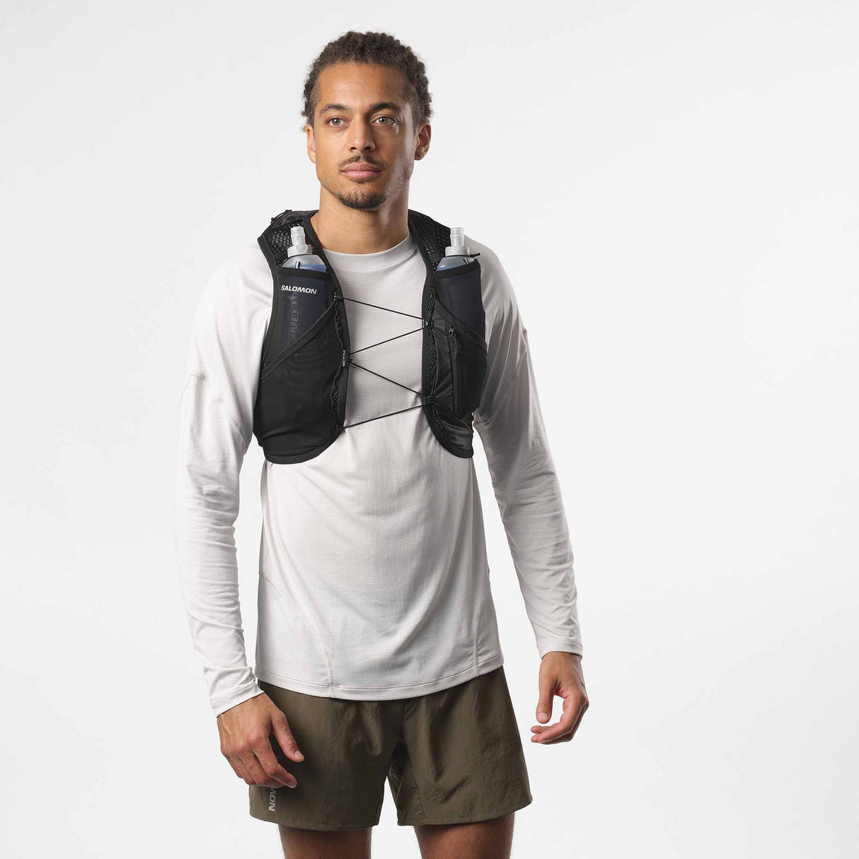 Salomon Active Skin 8 Hydration Vest - Black / Metal