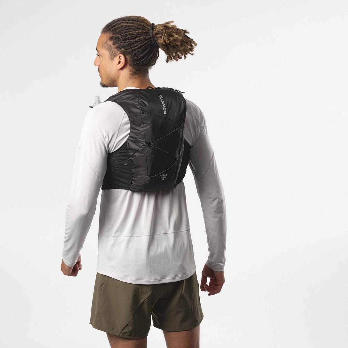 Salomon Active Skin 8 Hydration Vest - Black / Metal
