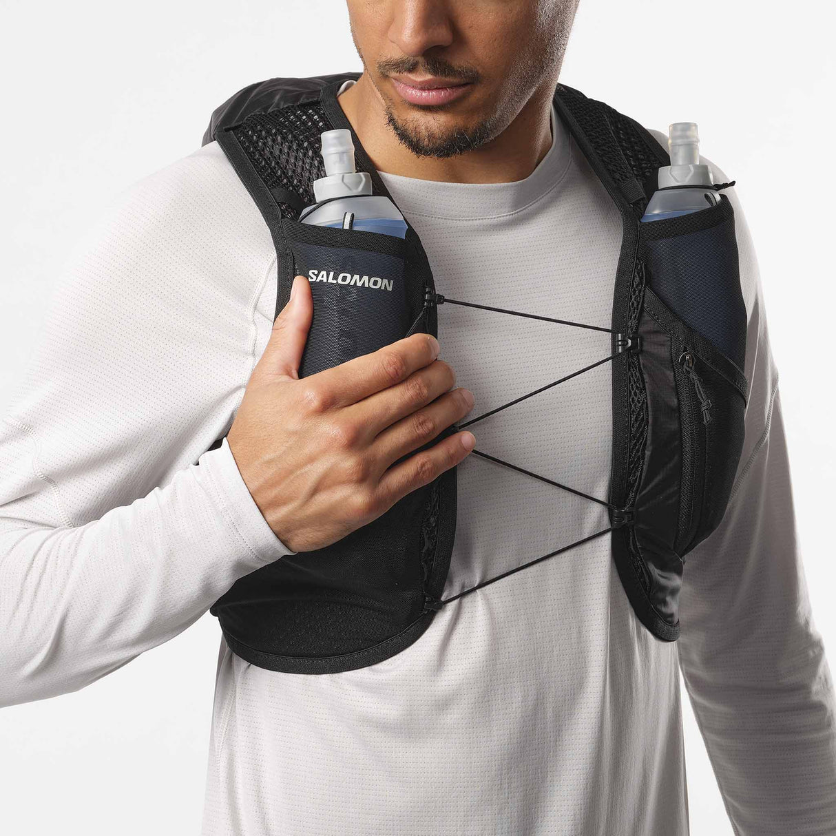Salomon Active Skin 8 Hydration Vest - Black / Metal