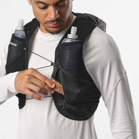 Salomon Active Skin 8 Hydration Vest - Black / Metal
