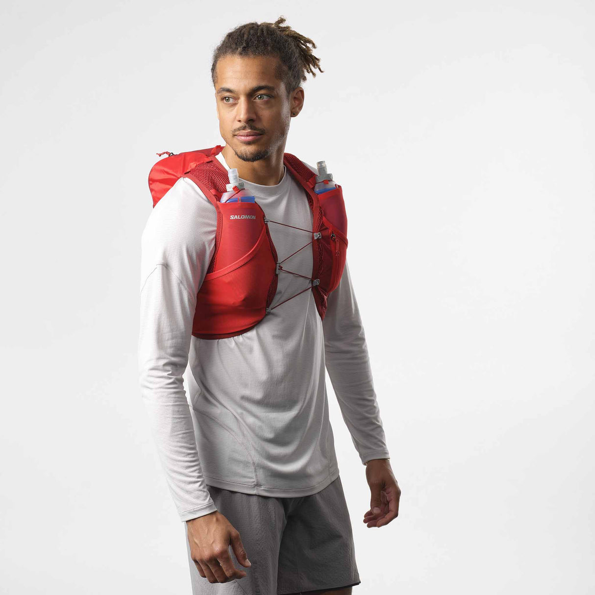 Salomon Active Skin 8 Hydration Vest - Red Dahlia / High Risk Red