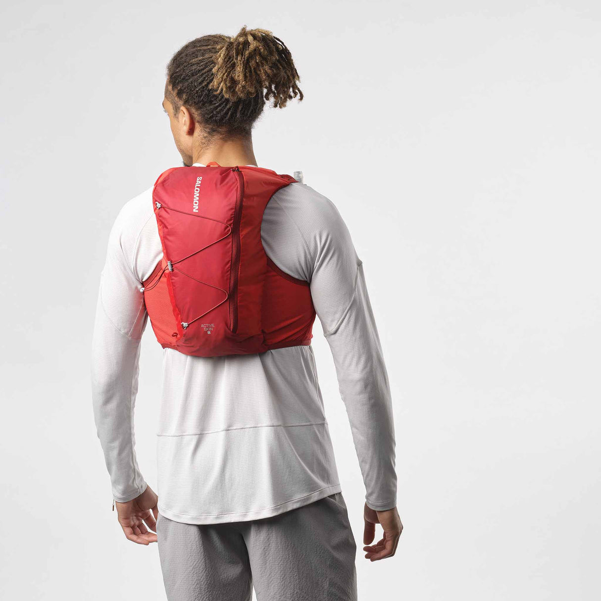 Salomon Active Skin 8 Hydration Vest - Red Dahlia / High Risk Red