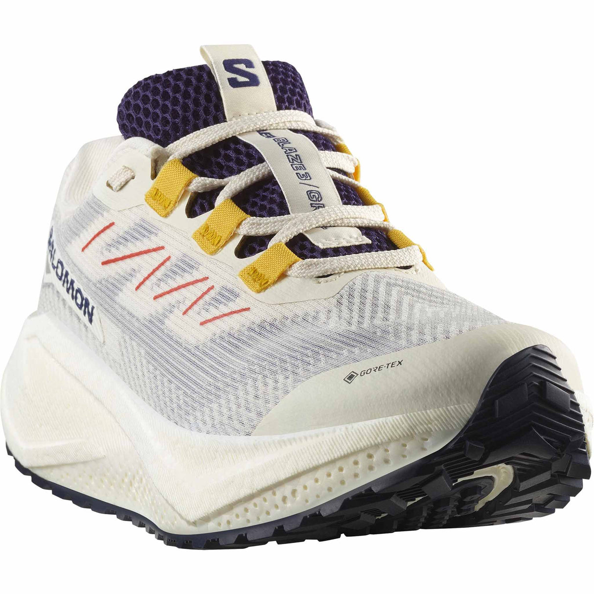 Salomon Aero Blaze 3 GRVL GTX Women's Running Shoes - Vanilla Ice / Astral Aura / Lemon