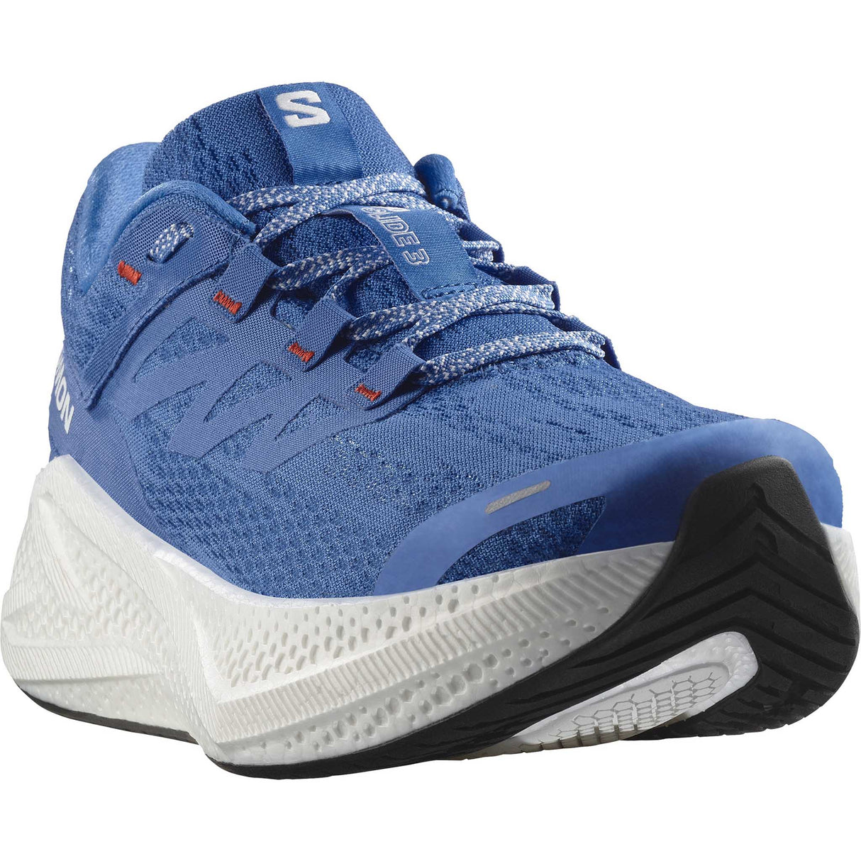 Salomon Aero Glide 3 chaussures de course à pied homme pointe - French Blue / White / Cherry Tomato