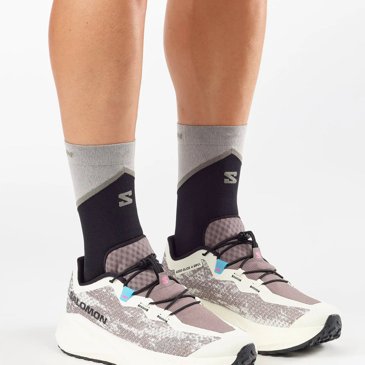 Salomon Aero Glide 4 GRVL chaussures de course à pied homme - Vanilla Ice / Black