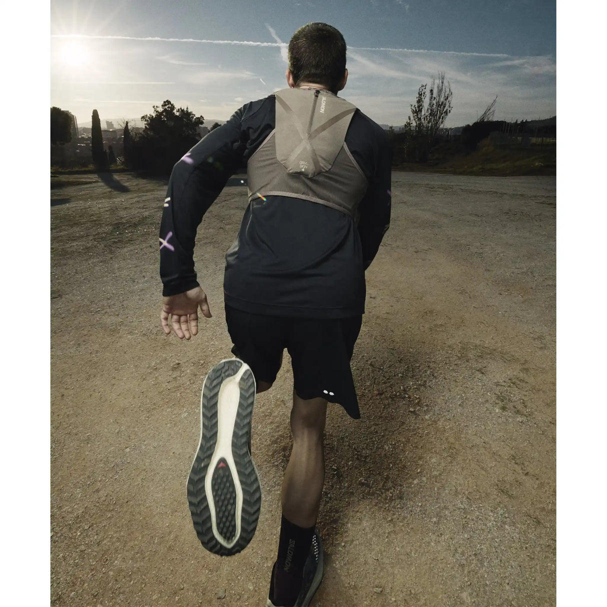 Salomon Aero Glide 4 GRVL chaussures de course à pied homme - Vanilla Ice / Black