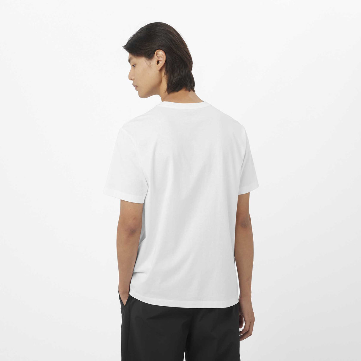 Salomon Big Logo T-shirt sport pour homme dos - Blanc