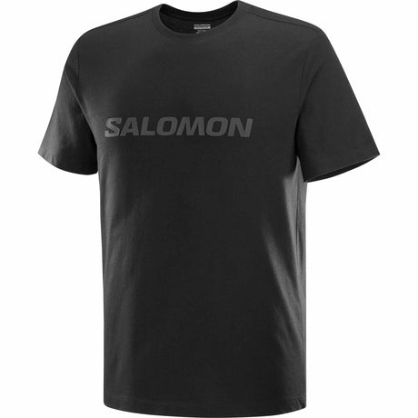 Salomon Big Logo T-shirt - Deep Black