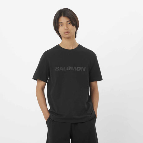 Salomon Big Logo T-shirt - Deep Black