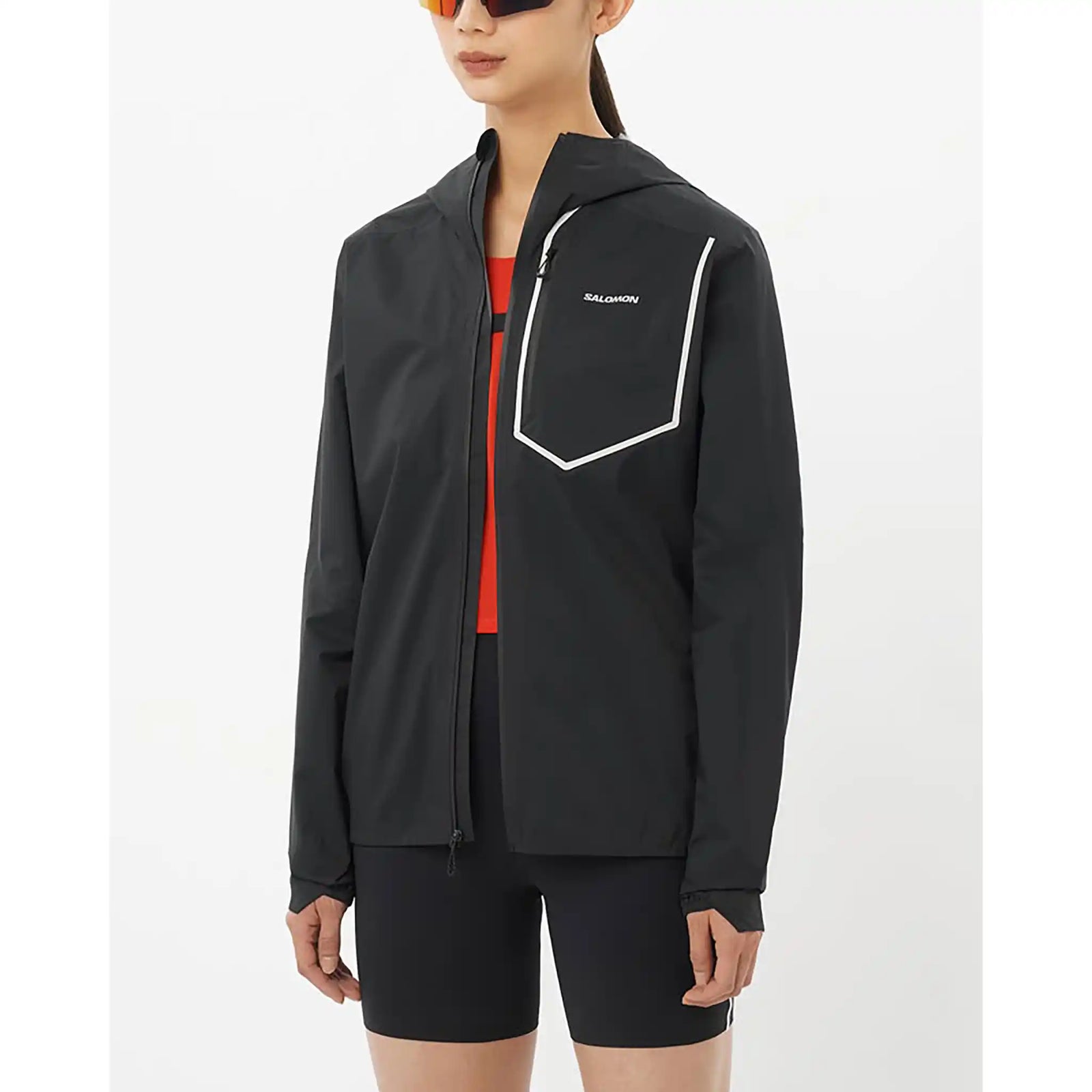 Salomon Bonatti Pro manteau imperméable pour femme - Deep Black