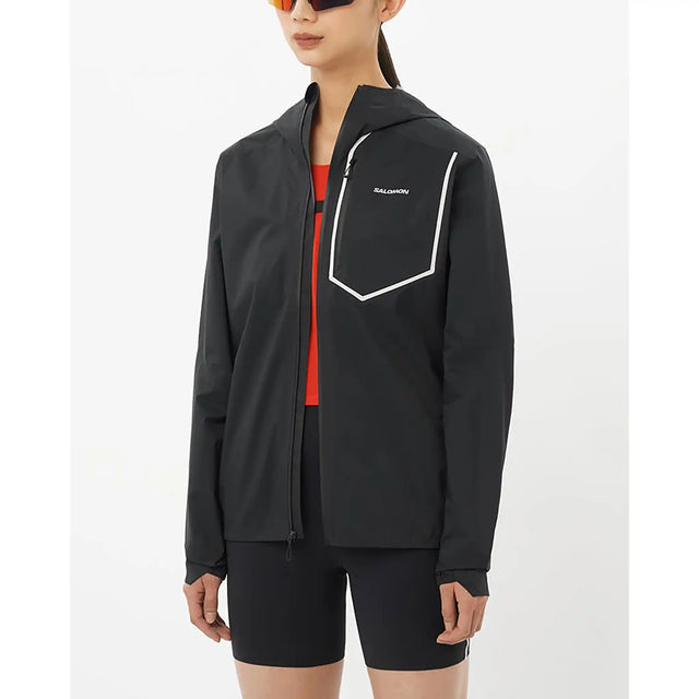 Salomon Bonatti Pro manteau imperméable pour femme - Deep Black
