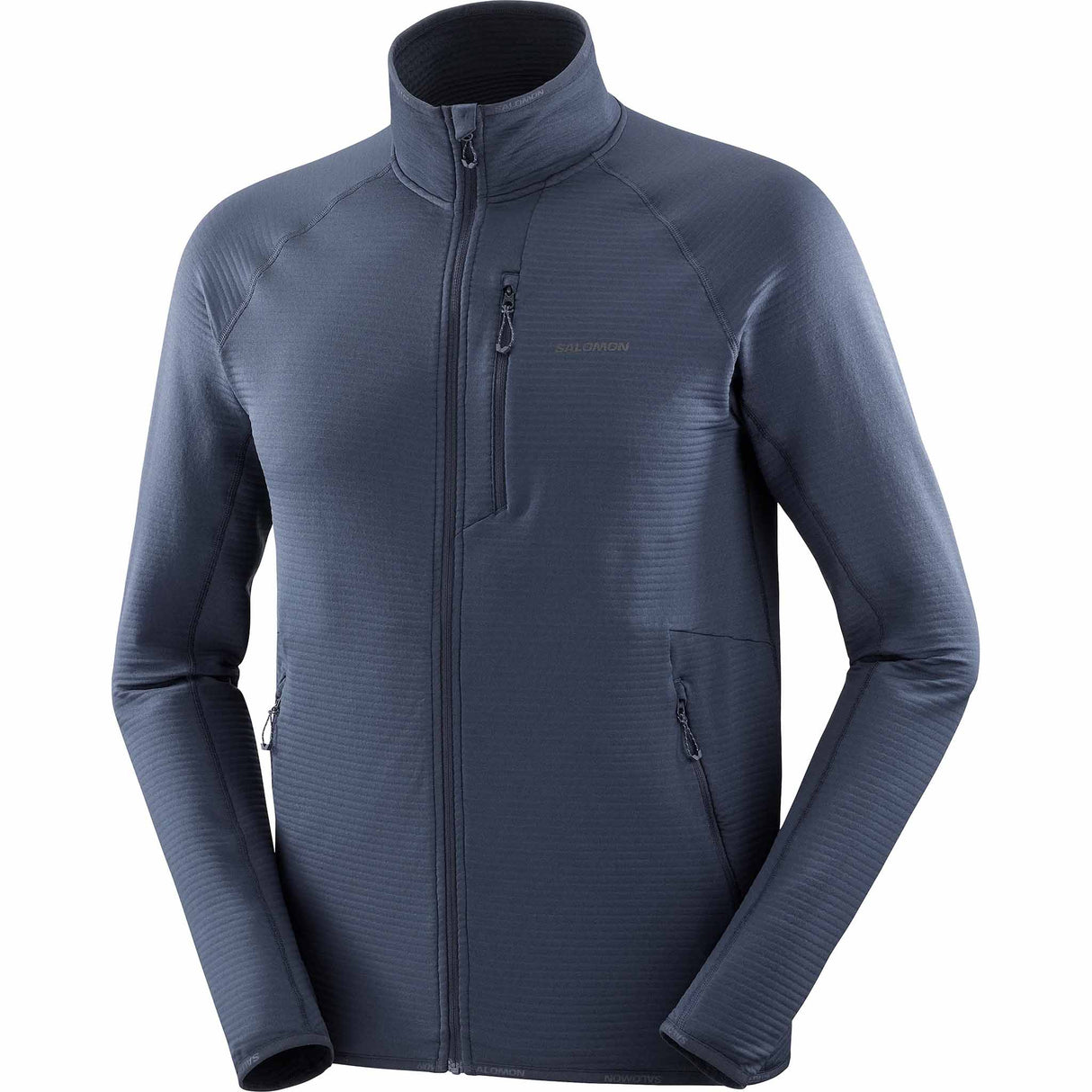 Salomon Essential Lightwarm Full Zip Midlayer for men - Blue Nights