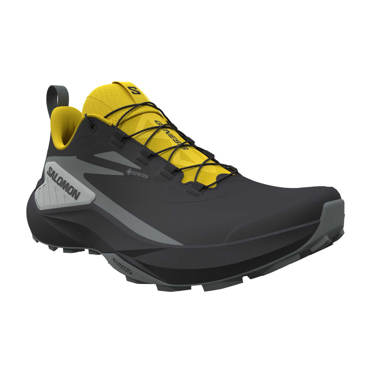 Salomon Genesis GTX chaussures de course en sentier homme pointe - Black / Sedona Sage / Incaberry