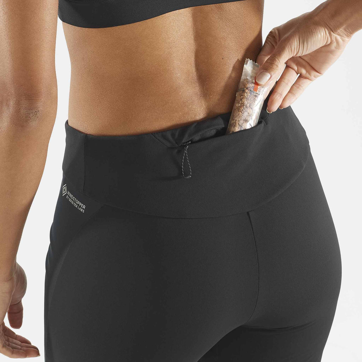 Salomon Gore-Tex Infinium Windstopper Women's Tights - Deep Black