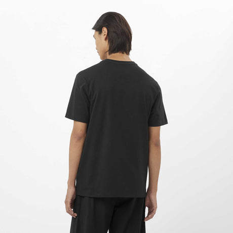Salomon Logo T-shirt sport pour homme dos - Noir