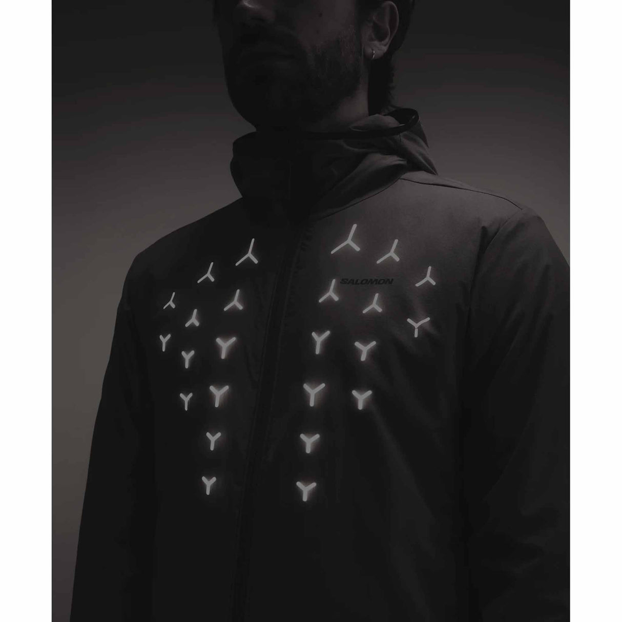 Salomon Mountain Flex Hooded Jacket Men - Deep Black