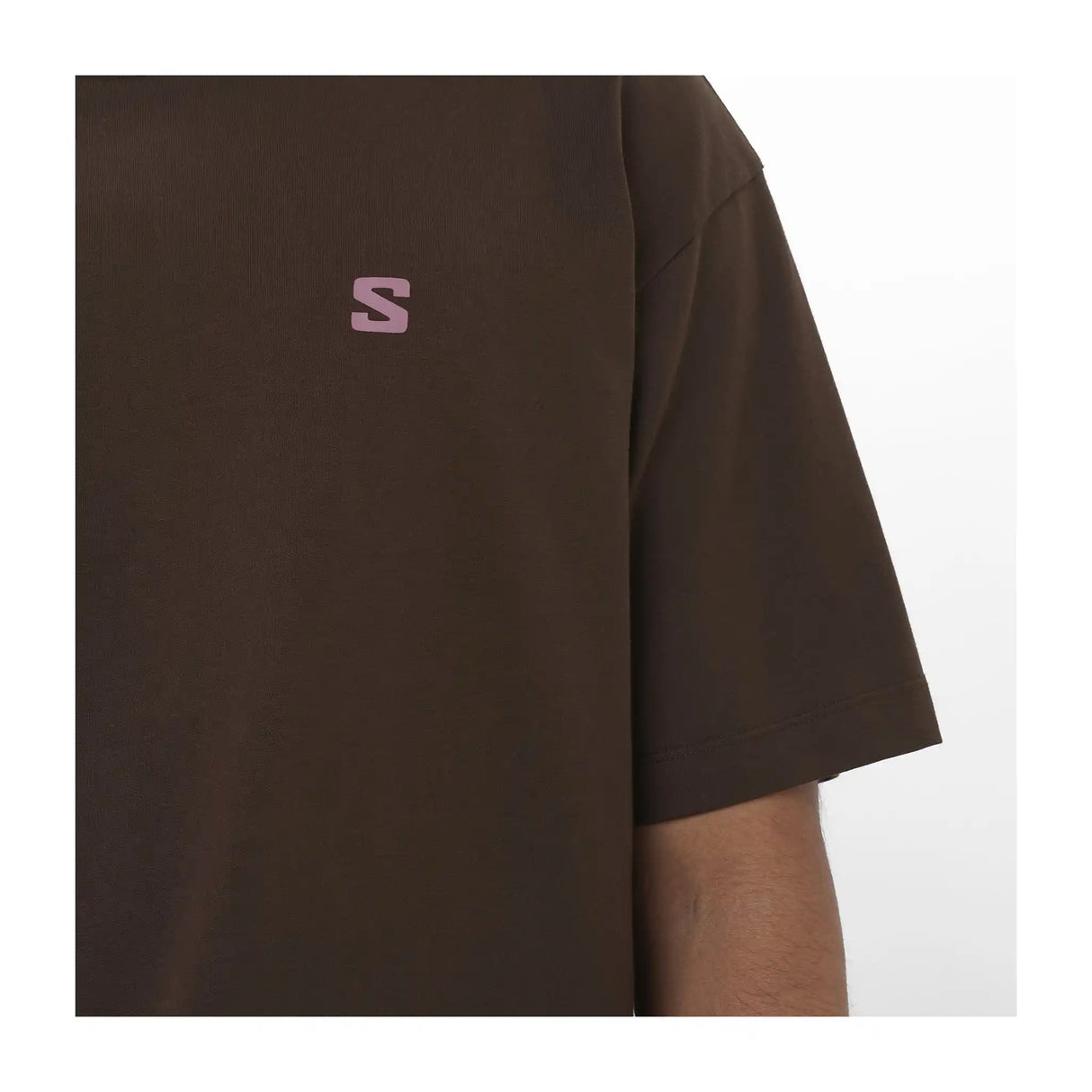 Salomon Round Logo Graphic T-shirt pour homme - Coffee Bean