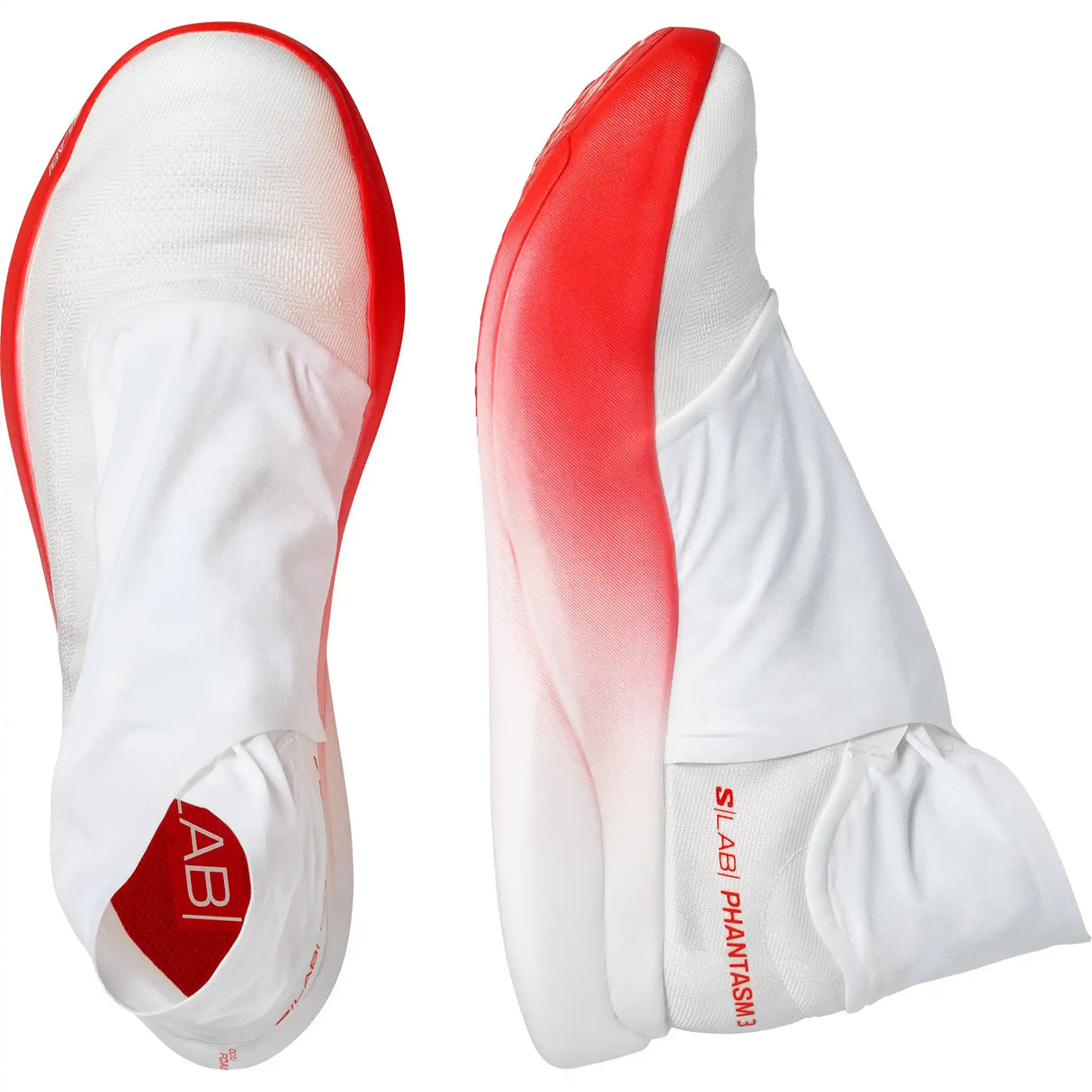 Salomon S/Lab Phantasm 3 chaussures de course à pied unisexes - White / White / Fiery Red