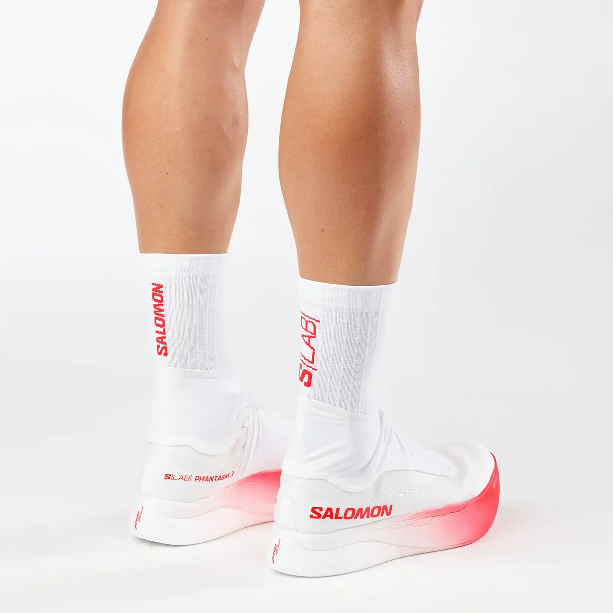 Salomon S/Lab Phantasm 3 chaussures de course à pied unisexes - White / White / Fiery Red