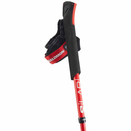 Salomon S/Lab Ultra Carbon Trail Running Poles - Fiery Red / Black