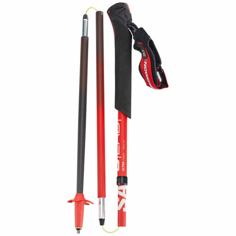Salomon S/Lab Ultra Carbon Trail Running Poles - Fiery Red / Black