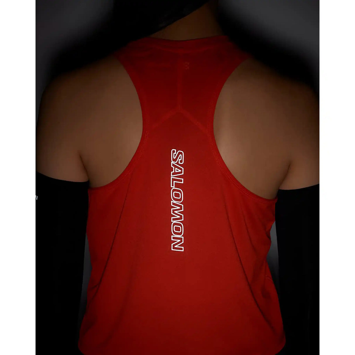 Salomon SENSE AERO débardeur court pour femme - Fiery Red