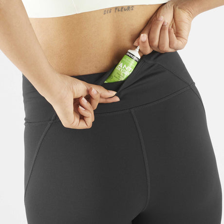 Salomon SHAKEout Bliss cuissard court 8 po pour femme pochette - Deep Black